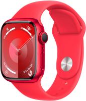Apple Watch Series 9, 45 мм, корпус из алюминия цвета (PRODUCT)RED, спортивный ремешок цвета (PRODUCT)RED - магазин гаджетов iTovari