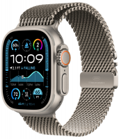 Apple Watch Ultra 2 GPS + Cellular, 49 мм, корпус из бежевого титана, ремешок Milanese бежевого цвета - магазин гаджетов iTovari