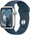 Apple Watch Series 9, 41 мм, корпус из алюминия серебристого цвета, спортивный ремешок цвета «грозовой синий» - магазин гаджетов iTovari